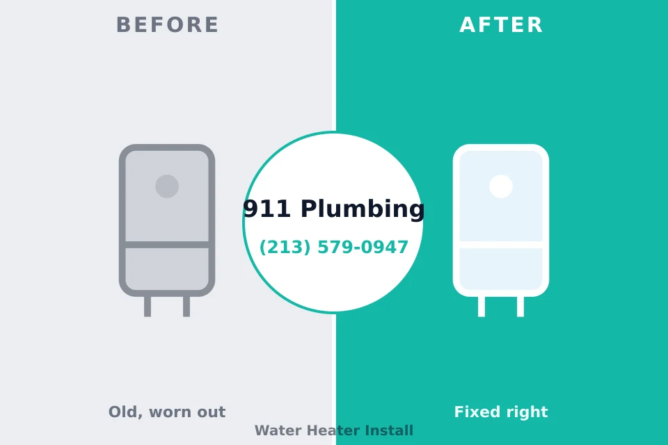Before and after: plumbing repair Mohave Valley, AZ